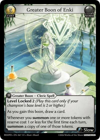 Greater Boon of Enki - 067 - Super Rare - Radiant Origins: Pantheon