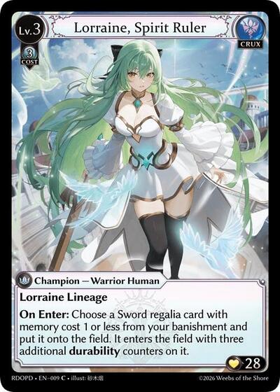 Lorraine, Spirit Ruler (Extended Art) - 009 - Common - Radiant Origins: Pantheon