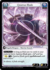 Quietus Blade - 034 - Super Rare - Radiant Origins: Pantheon