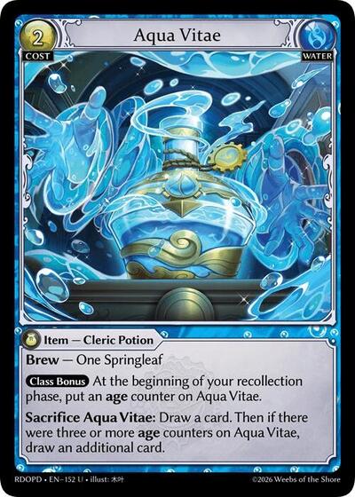 Aqua Vitae - 152 - Uncommon - Radiant Origins: Pantheon