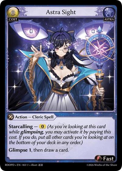Astra Sight - 183 - Uncommon - Radiant Origins: Pantheon