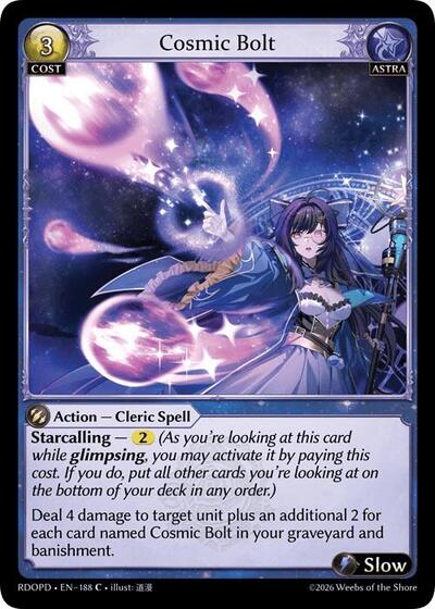 Cosmic Bolt - 188 - Common - Radiant Origins: Pantheon