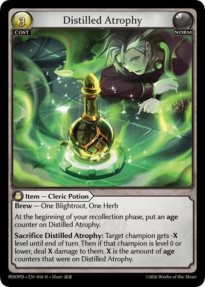 Distilled Atrophy - 056 - Rare - Radiant Origins: Pantheon