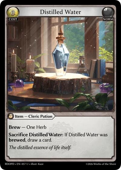 Distilled Water - 057 - Uncommon - Radiant Origins: Pantheon