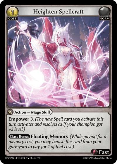Heighten Spellcraft - 074 - Common - Radiant Origins: Pantheon