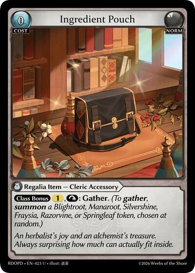 Ingredient Pouch - 023 - Uncommon - Radiant Origins: Pantheon