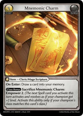 Mnemonic Charm (086B) - 086B - Common - Radiant Origins: Pantheon