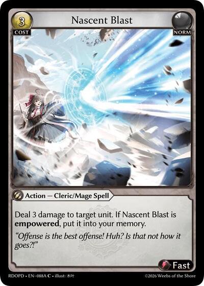 Nascent Blast (088A) - 088A - Common - Radiant Origins: Pantheon