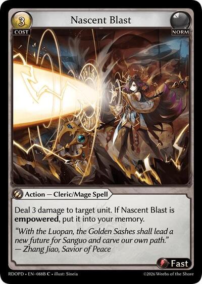 Nascent Blast (088B) - 088B - Common - Radiant Origins: Pantheon