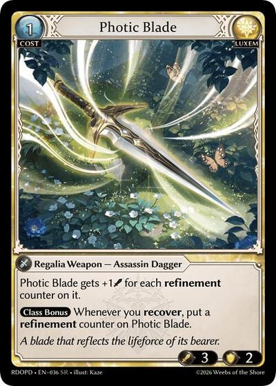 Photic Blade - 036 - Super Rare - Radiant Origins: Pantheon