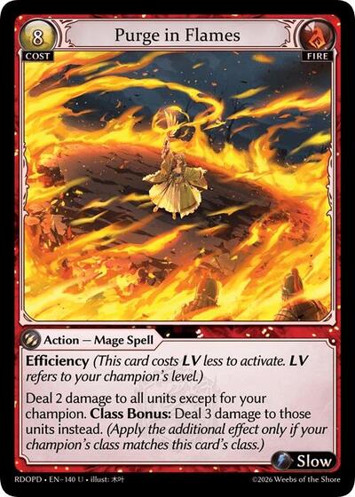 Purge in Flames - 140 - Uncommon - Radiant Origins: Pantheon