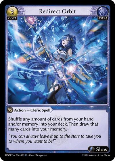 Redirect Orbit - 192 - Rare - Radiant Origins: Pantheon