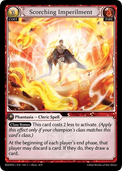 Scorching Imperilment - 144 - Uncommon - Radiant Origins: Pantheon