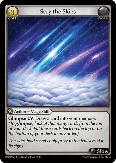 Scry the Skies - 104 - Common - Radiant Origins: Pantheon