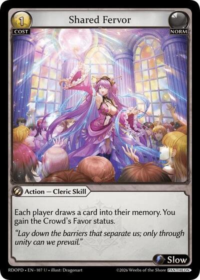 Shared Fervor - 107 - Uncommon - Radiant Origins: Pantheon