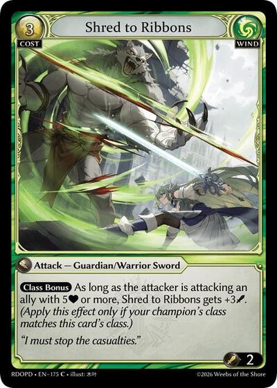 Shred to Ribbons - 175 - Common - Radiant Origins: Pantheon