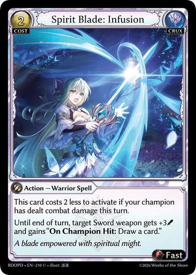 Spirit Blade: Infusion - 210 - Uncommon - Radiant Origins: Pantheon