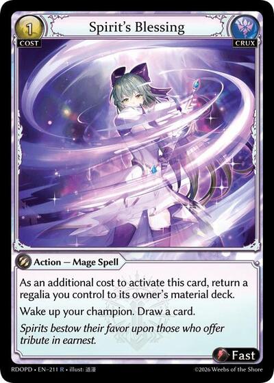 Spirit's Blessing - 211 - Rare - Radiant Origins: Pantheon
