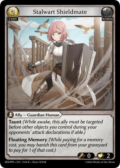 Stalwart Shieldmate (114A) - 114A - Common - Radiant Origins: Pantheon