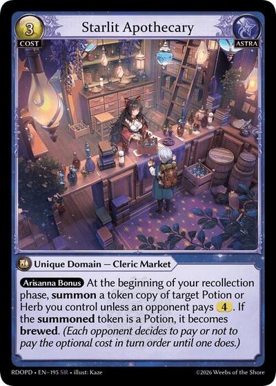 Starlit Apothecary - 195 - Super Rare - Radiant Origins: Pantheon