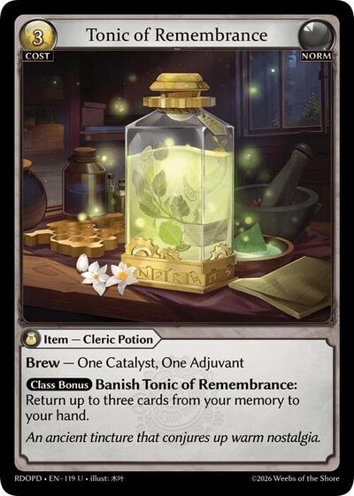 Tonic of Remembrance - 119 - Uncommon - Radiant Origins: Pantheon