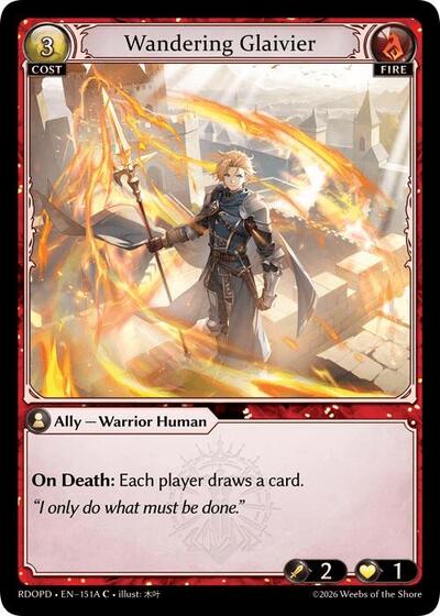 Wandering Glaivier (151A) - 151A - Common - Radiant Origins: Pantheon