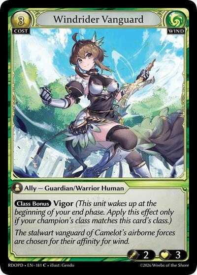 Windrider Vanguard - 181 - Common - Radiant Origins: Pantheon