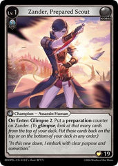Zander, Prepared Scout - 013 - Common - Radiant Origins: Pantheon