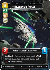 Millennium Falcon - Dodging Patrols - 25 - Uncommon (Foil) - A Lawless Time: Weekly Play Promos