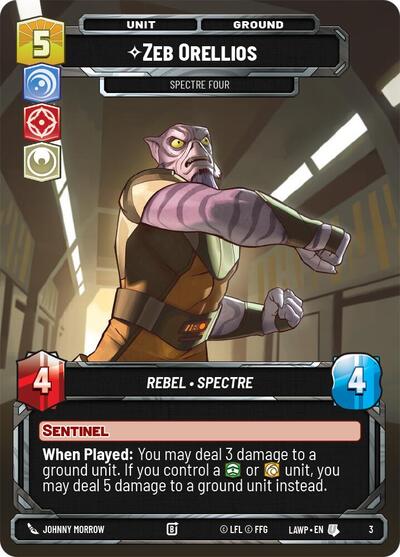 Zeb Orellios - Spectre Four - 3 - Uncommon - A Lawless Time: Weekly Play Promos