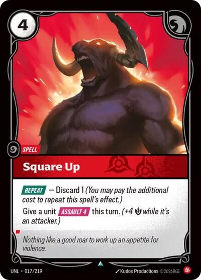 Square Up - 017/219 - Uncommon - Unleashed