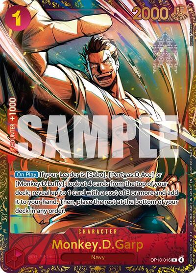 Monkey.D.Garp - OP13-016 - Rare (Treasure Cup March 2026) - One Piece Promotion Cards