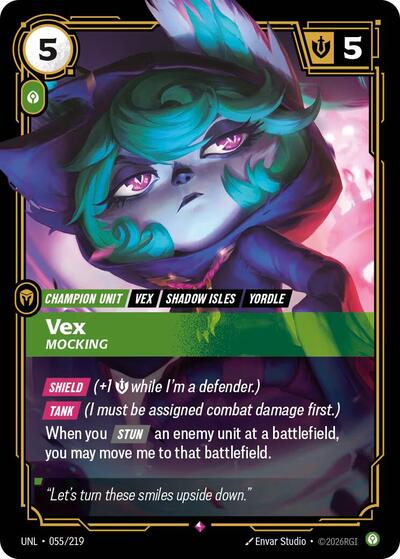 Vex, Mocking - 055/219 - Rare - Unleashed