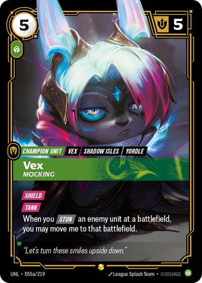 Vex, Mocking - 055a/219 - Showcase (Alternate Art) - Unleashed