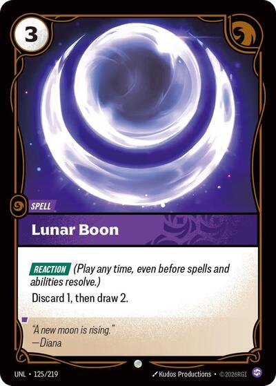 Lunar Boon - 125/219 - Common - Unleashed