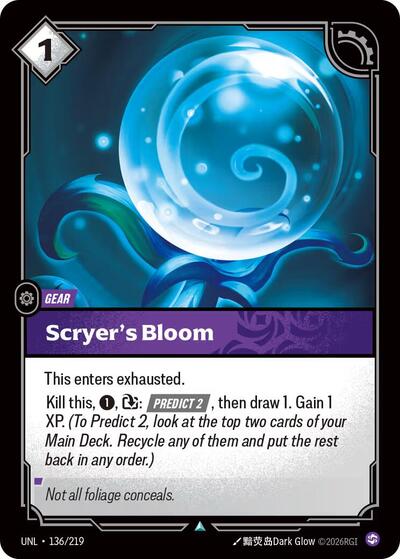 Scryer's Bloom - 136/219 - Uncommon - Unleashed