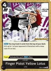 Finger Pistol Yellow Lotus - EB04-049 - Common - Adventure on Kami's Island Release Event Cards
