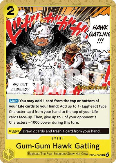 Gum-Gum Hawk Gatling - EB04-060 - Common - Adventure on Kami's Island Release Event Cards