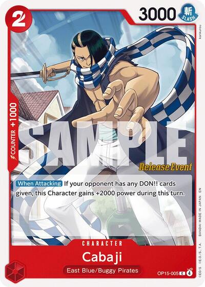 Cabaji - OP15-005 - Common - Adventure on Kami's Island Release Event Cards