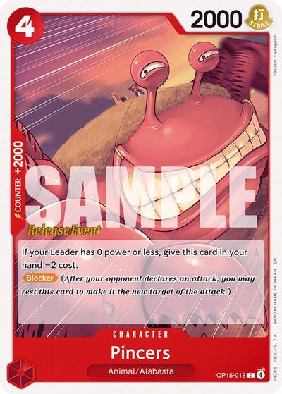 Pincers - OP15-013 - Common - Adventure on Kami's Island Release Event Cards