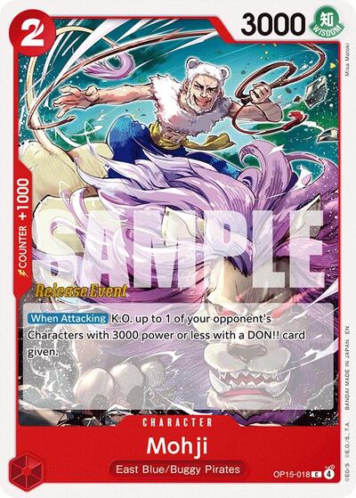 Mohji - OP15-018 - Common - Adventure on Kami's Island Release Event Cards