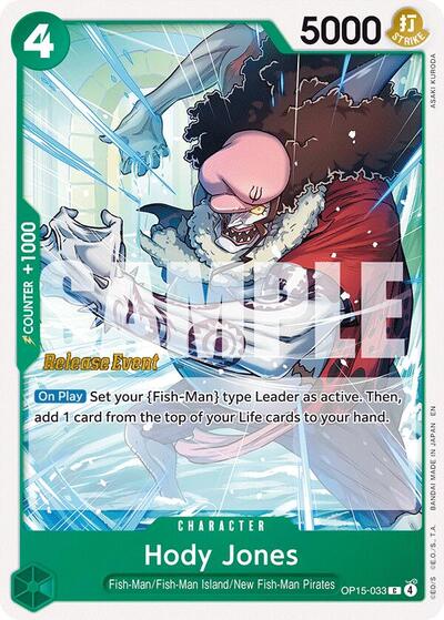 Hody Jones - OP15-033 - Common - Adventure on Kami's Island Release Event Cards