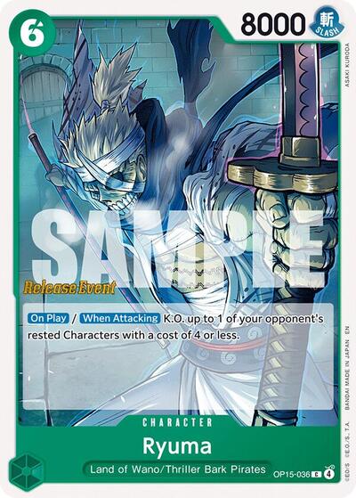 Ryuma - OP15-036 - Common - Adventure on Kami's Island Release Event Cards