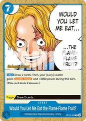 Would You Let Me Eat the Flame-Flame Fruit? - OP15-056 - Common - Adventure on Kami's Island Release Event Cards
