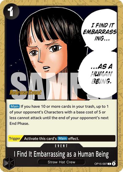I Find It Embarrassing as a Human Being - OP15-097 - Common - Adventure on Kami's Island Release Event Cards