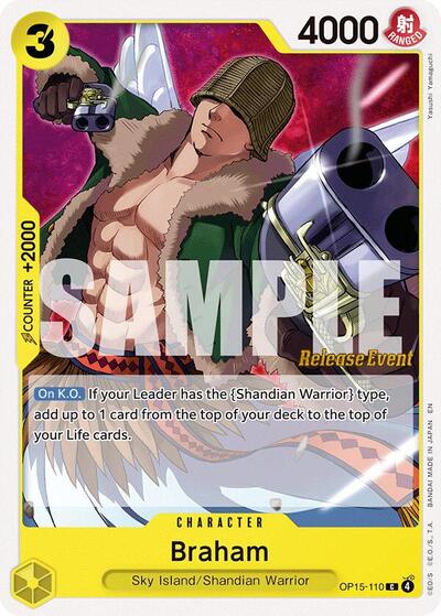 Braham - OP15-110 - Common - Adventure on Kami's Island Release Event Cards