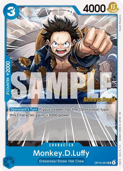 Monkey.D.Luffy - OP15-051 - Uncommon - Adventure on Kami's Island Release Event Cards