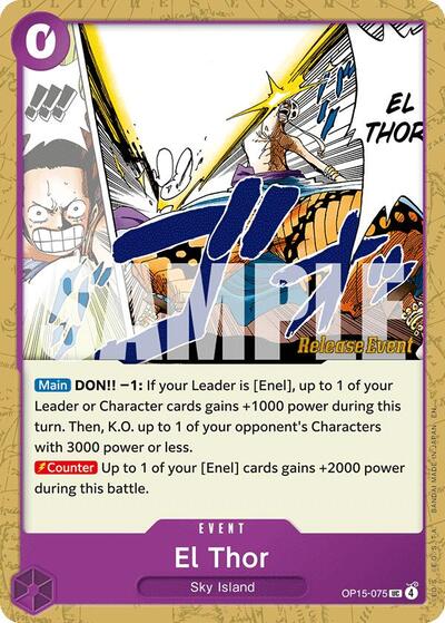 El Thor - OP15-075 - Uncommon - Adventure on Kami's Island Release Event Cards
