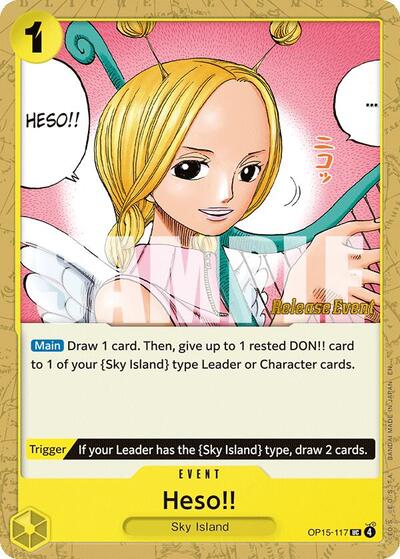 Heso!! - OP15-117 - Uncommon - Adventure on Kami's Island Release Event Cards
