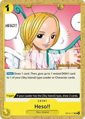 Heso!! - OP15-117 - Uncommon - Adventure on Kami's Island Release Event Cards